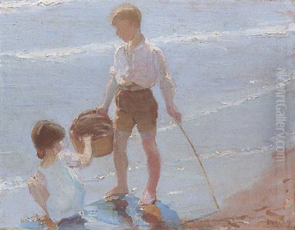 Ninos En La Playa - view 1