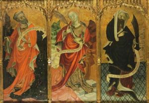 Saint Peter, Possibly Saint John The Evangelist And Saint Paul by Domingo Valls