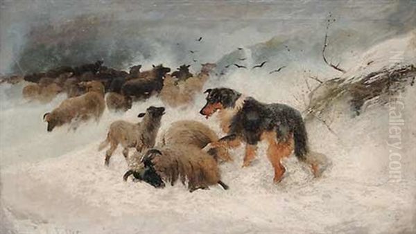 Sheep In A Snowstorm, The Rescue - view 1