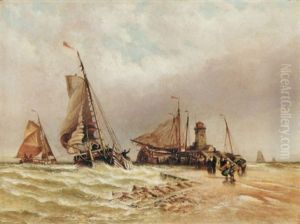 A Dutch Schuyt Entering The Harbour A Dutch Schuyt Entering The Harbour