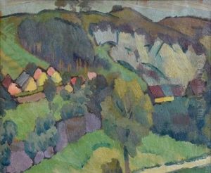 Mountain Village In Saxony by Janis Valters
