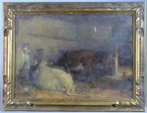 Vaches Dans Une Etable