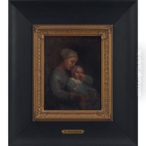 Mother And Child by Edmond Eugene Valton