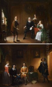Milton (+ Ben Johnson; Pair) by Henri Valton