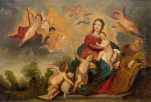 The Virgin And Child With St. Anne And Angels