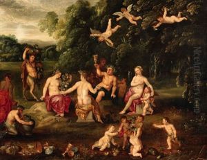 A Landscape With Nymphs And Bacchantes