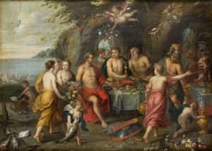 Banquete De Los Dioses by Hendrick van Balen