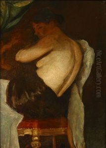 Ruggelings Naakt by Gustave Vanaise