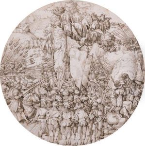 Projet De Vitrail: La Bataille De Boheme De L'empereur Maximilien