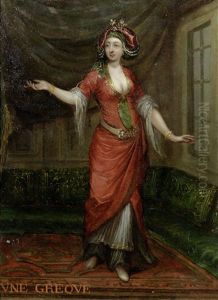 Une Grecque Dancing In A Harem by Jean Baptiste Vanmour