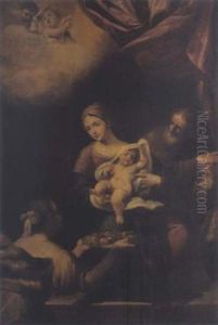 La Sainte Famille Servie Par Un Ange La Sainte Famille Servie Par Un Ange