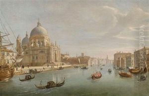 Venedig Mit Blick Auf Den Canal Grande Und Santa Maria Della Salute