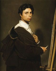 Copie D'apres L'autoportrait A 24 Ans De Jean-auguste Dominique Ingres by Atala Varcollier