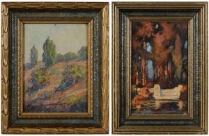 Two Landscapes: Hillside by Henry Joseph Breuer