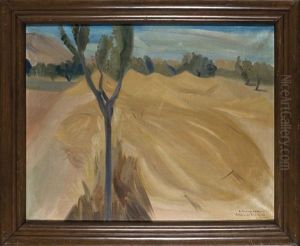 Campo De Trigo Y Arbol by Emilio Varela