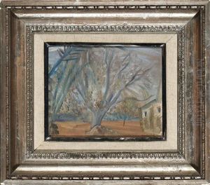 Arbol, Palmera Y Casa by Emilio Varela