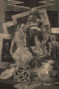 Bodegon De Estatua Y Ceramicas by Eulogio Varela Y Sartorio