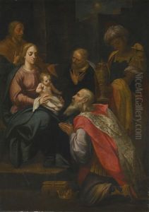 Adoration Of The Magi by Francisco Varela