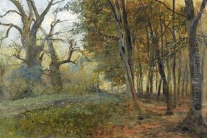 Landschaftspartie Mit Waldrand by Gerolamo Varese