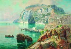 Blick Auf Die Bucht Von Anacapri