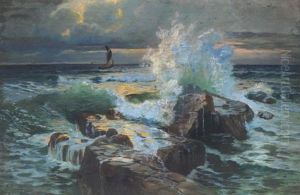 Sturmische See by Giacomo Varese