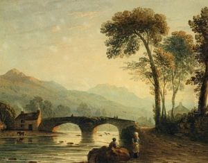 Paysage Au Pont Anime