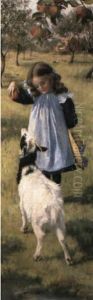 Teasing The Goat by Mabel Illingworth Varley