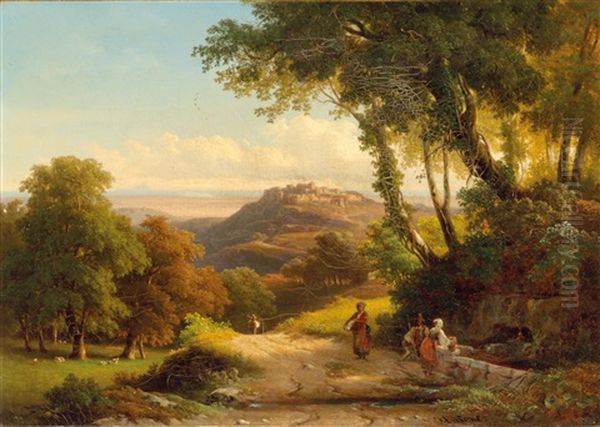Ariccia Im Albaner Gebirge Bei Rom - view 1