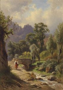 Am Heimweg by Giovanni (Johann) Varone