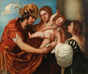The Departure Of Hector"s Wife Andromache And His Son Astyanax