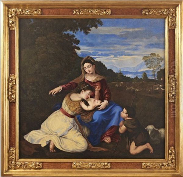 Madonna Mit Kind, Dem Johannesknaben Und Der Heiligen Katharina - view 1