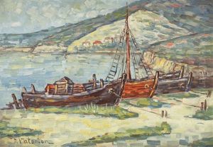 Punts At Shore by Partog Vartanian
