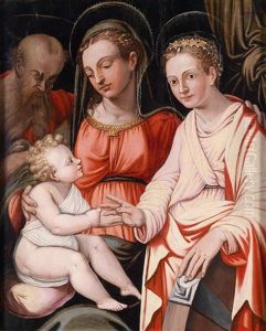 Madonna Mit Kind, Dem Heiligen Joseph Und Der Heiligen Katharina Madonna Mit Kind, Dem Heiligen Joseph Und Der Heiligen Katharina