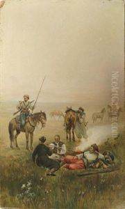 Vasilkovsky Resting With Kossacks