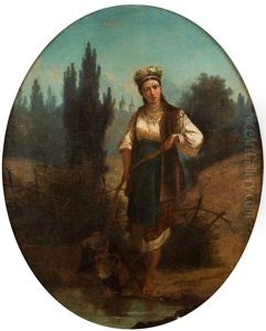 Ukrainian Girl With A Yoke