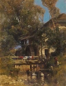 Village Mill by Sergei Ivanovich Vasil'kovsky