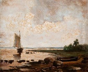 View From The Shore by Fyodor Alexandrovich Vasil'yev