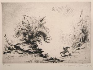 Original-radierung by W. Wolfgang Breuer