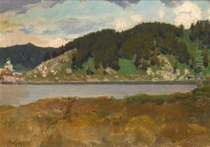 Landscape With Lake by Appolinari Mikhailovich Vasnetsov