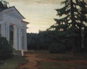 A Country Estate, Usadba, At Dusk by Appolinari Mikhailovich Vasnetsov