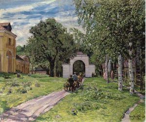 Leaving The Estate by Appolinari Mikhailovich Vasnetsov