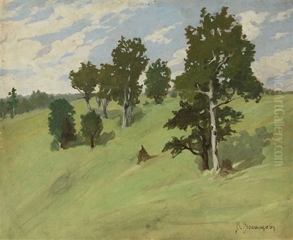 Landscape With Birch Trees - view 1