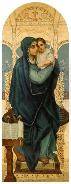 Die Thronende Maria (+ Der Thronende Christus; Pair) - view 1