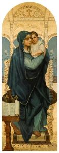 Die Thronende Maria (+ Der Thronende Christus; Pair) by Viktor Vasnetsov