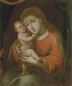 La Virgen Con El Nino Jesus by Gregorio Vasquez de Arce y Ceballos