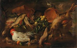 Still Life Of Fish by Anton Maria Vassallo