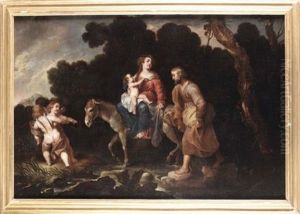 Fuga In Egitto by Anton Maria Vassallo