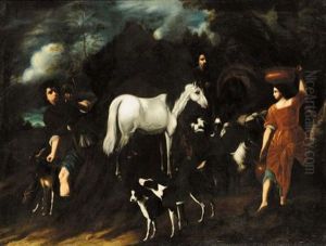 Animali Alla Fonte Con Pastori Animali Alla Fonte Con Pastori