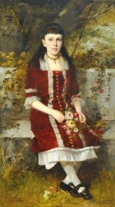 Portrait Of A Girl by Gyoergy Vastagh