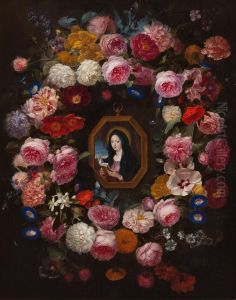 Maria In Uppigem Blumengebinde by Jan Breughel